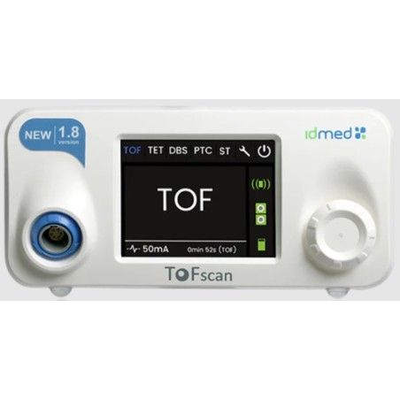 Zestaw ToFscan do pomiaru NMT (ToFscan, zasilacz, uchwyt, czujnik na palec, kabel, instrukcja obsługi)
