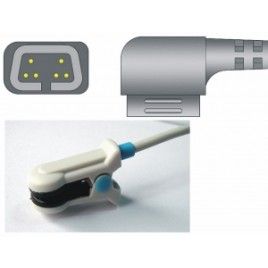 Czujnik SPO2 wielokrotnego użytku - klips na ucho, dla dorosłych, typu Criticare, długość 3.0 m.