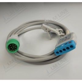 Wielorazowy kabel EKG - główny, 5 odpr, wtyk 12 pin, typu Mindray.