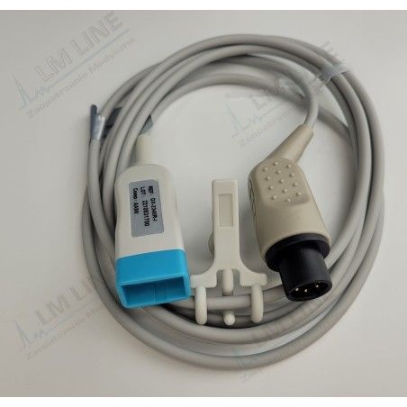 Wielorazowy kabel EKG - główny, 3 odpr, wtyk 6 pin, typu Critikon Dinamap.