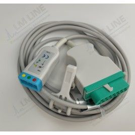 Kabel główny EKG na 3 odprowadzeń typu VS, typu Fukuda Danshi DSL8001