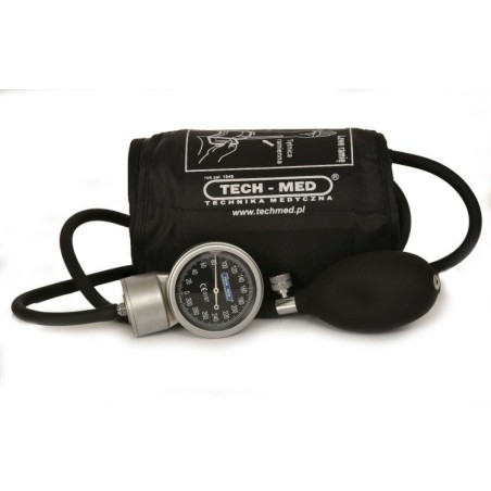 Ciśnieniomierz zegarowy TECH-MED TM-Z/S, metalowa obudowa, mankiet 22-32 cm