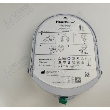 Akumulator wraz z elektrodami PAD-PAK do defibrylatorów Samaritan PAD 300P/350P/360P/500P, 18V 1.5Ah, produkt oryginalny