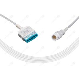 Wielorazowy kabel EKG - główny, 5 odpr, wtyk 12 pin, typu Philips / Hp.