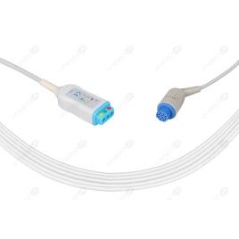 Wielorazowy kabel EKG - główny, 3 odpr, wtyk 10 pin, typu Artema , DIN