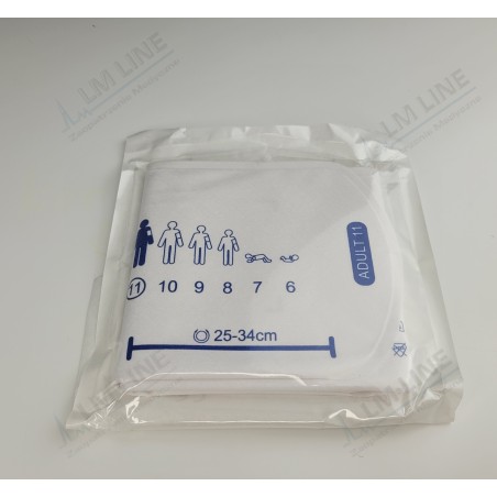 Disposable NIBP Cuff FlexiPort Type, Substitute SOFT-11, Size 11, Adult, 25-34cm, no Tube
