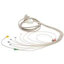 EKG cable KEKG-51 v.004 for stress tests, 10-lead, snap connector, length 3 m, for EKG module in Aspel B612 treadmill,...
