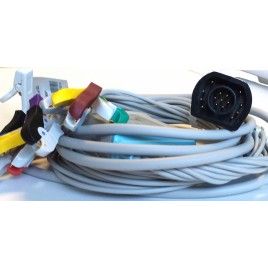 Kabel kompletny z 10 odprowadzeniami do ZOLL, klamra, IEC