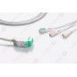 Wielorazowy kabel EKG - kompletny, 3 odprowadzeniowy, wtyk 11 pin, typu GE/Marquette, zatrzask.