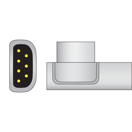 Wielorazowy kabel EKG - komplet 6 odprowadzeń podsercowych, typu Lifepak, nowa wersja, odpowiedni do 11111-000023