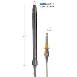 Uchwyt elektrod, bez przycisków, trzonek 2,4 mm, do Bovie 8 mm, kabel 4,5 m