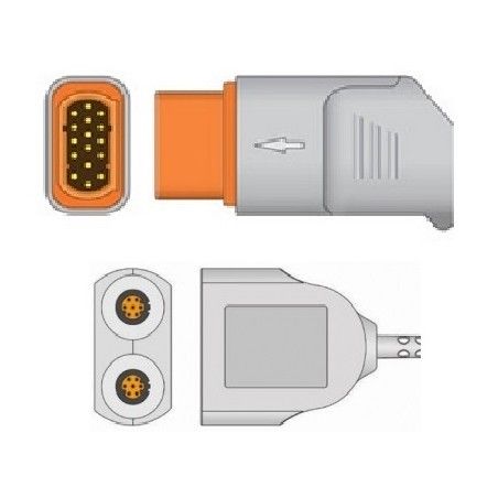 Kabel IBP konwerter na 2 kable do kardiomonitorów Siemens/Drager Infinity - odpowiednik 5592147