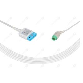 Wielorazowy kabel EKG - główny, 3 odpr, wtyk 12 pin, typu Emtel FX 2000.