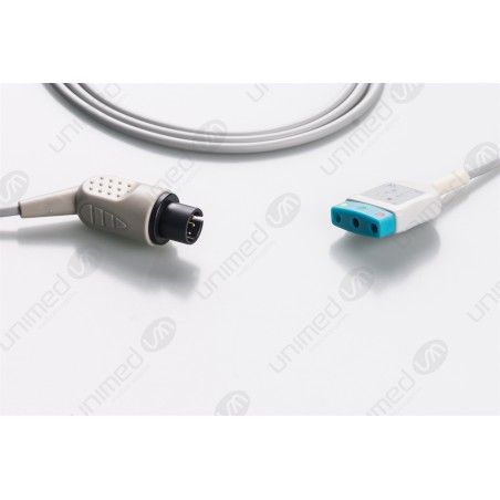 Wielorazowy kabel EKG - główny, 3 odpr, wtyk 6 pin, typu AAMI.