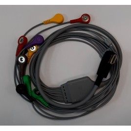 Wielorazowe odprowadzenia EKG -do holtera OXFORD DMS 300-4A, 10 odpr. zatrzask, wtyczka HDMI, oryginalny