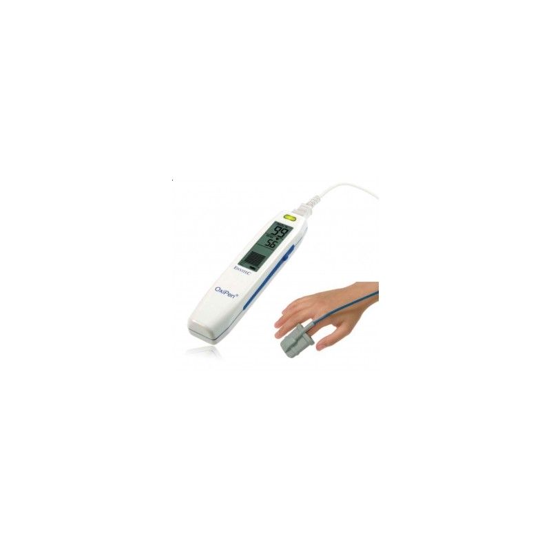 OxiPen - pulsoksymetr przenośny z czujnikiem klips na palec dla dorosłych miękki R-3227, waga od 40 kg.