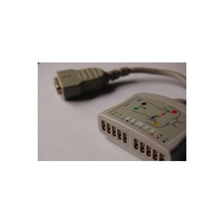 Wielorazowy kabel EKG - główny, 10 odprowadzeń, wtyk 15 pin, typu GE-Marguette, z rezystorem.
