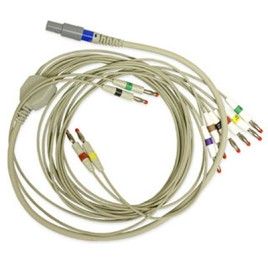 Reusable ECG Cable, 10 Leads, Banana, type Welch Allyn Cardioperfect