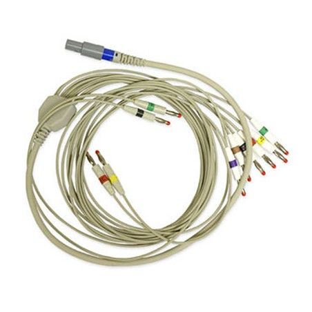 Wielorazowy kabel EKG - 10 odpr., banan, do Welch Allyn Cardioperfect
