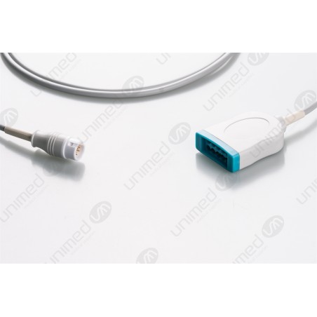 Wielorazowy kabel EKG - główny, 10 odpr, wtyk 12 pin, typu Philips/HP.
