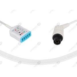 Wielorazowy kabel EKG - główny, 5 odpr, wtyk 6 pin, typu AAMI.