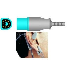 Czujnik SpO2 na ucho dla pacjentów powyżej 40 kg, długość kabla 1,5 metra, oryginalny Philips