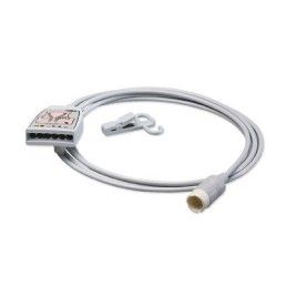 Kabel do pomiaru EKG do defibrylatora Philips, połączenie z odprowadzeniami na 6pin