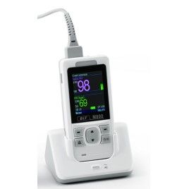 Biolight M800 Pulse Oximeter, 2,4" touchscreen TFT, SPO2 Sensor, Finger Clip, Charchable batery, with Cable