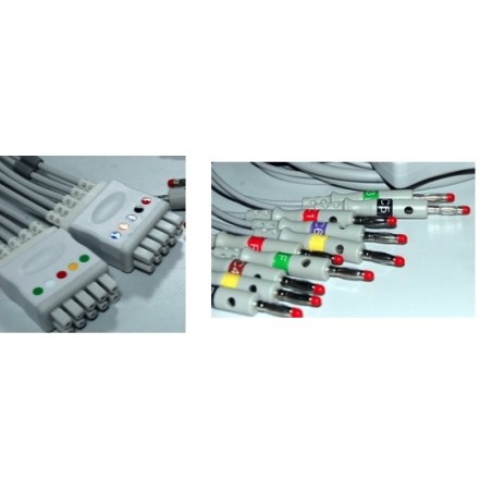 GE Multi-link Compatible ECG 10 Lead Wires, Banana End