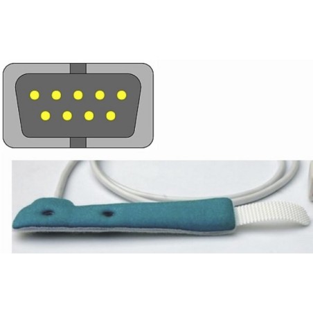 Nellcor OxiMax Compatibile Disposable SpO2 Sensor, infant, pediatric, Non-adhesive