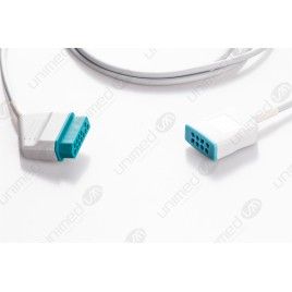 Wielorazowy kabel EKG - główny, 3/6 odpr, wtyk 12 pin, typu Nihon Kohden.