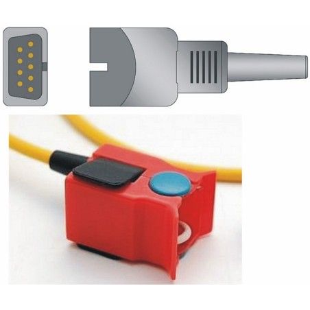 Reusable SPO2 Sensor, type Nellcor, Pediatric Finger Clip, 1.1m