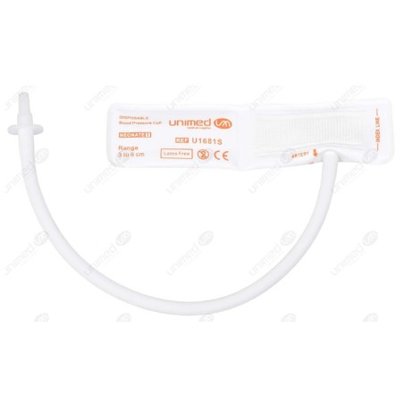 Disposable NIBP TPU Cuff without Connector, Single Tube, Neonate 3-6cm