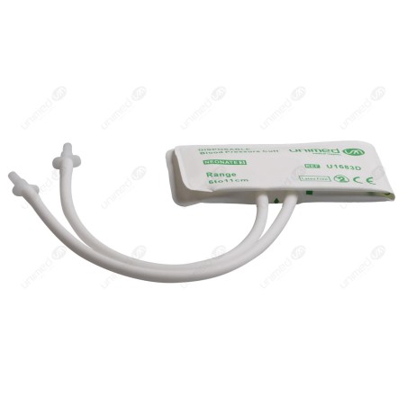 Disposable NIBP TPU Cuff without Connectors, Double Tube, Neonate 6-11cm,