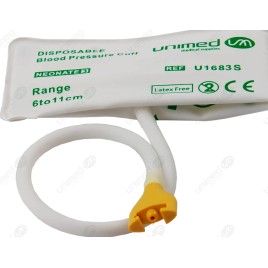Disposable NIBP TPU Cuff with BP55 Connector, Single Tube, Neonate 6-11cm