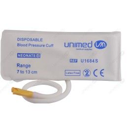 Disposable NIBP TPU Cuff with BP55 Connector, Single Tube, Neonate 7-13cm