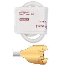 Disposable NIBP TPU Cuff with BP55 Connector, Single Tube, Neonate 8-15cm