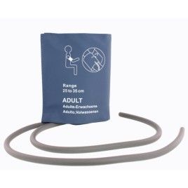 Reusable NIBP Cuff for Adults, 2-wire, Circumference: 25-35 cm, Two-Layer with Bladder, No Connectors 