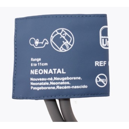 Reusable NIBP Cuff for Infants, 2-wire, Circumference: 6-11 cm, Two-Layer with Bladder, No Connectors