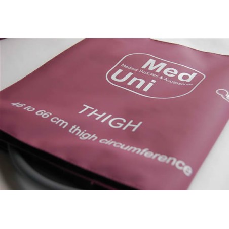 Reusable NIBP Thigh Cuff, 1-wire, Circumference: 46-66 cm, Two-Layer with Bladder, No Connectors