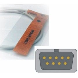 Nellcor Compatibile Disposable SpO2 Sensor Adhesive Textile - N25, neonate, Adult