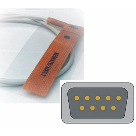 Novametrix Compatibile Disposable SpO2 Sensor Adhesive Textile -AS140, neonate, Adult
