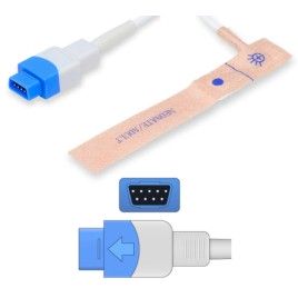 GE TruSignal Compatibile Disposable SpO2 Sensor, neonate, Adult, Adhesive Textile