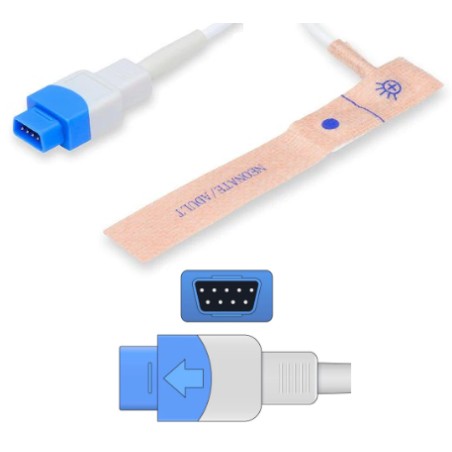 GE TruSignal Compatibile Disposable SpO2 Sensor, neonate, Adult, Adhesive Textile